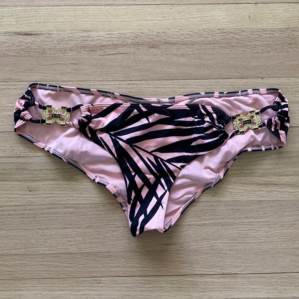 Victoria’s Secret Swim Bottoms with Gold Jewels on hips